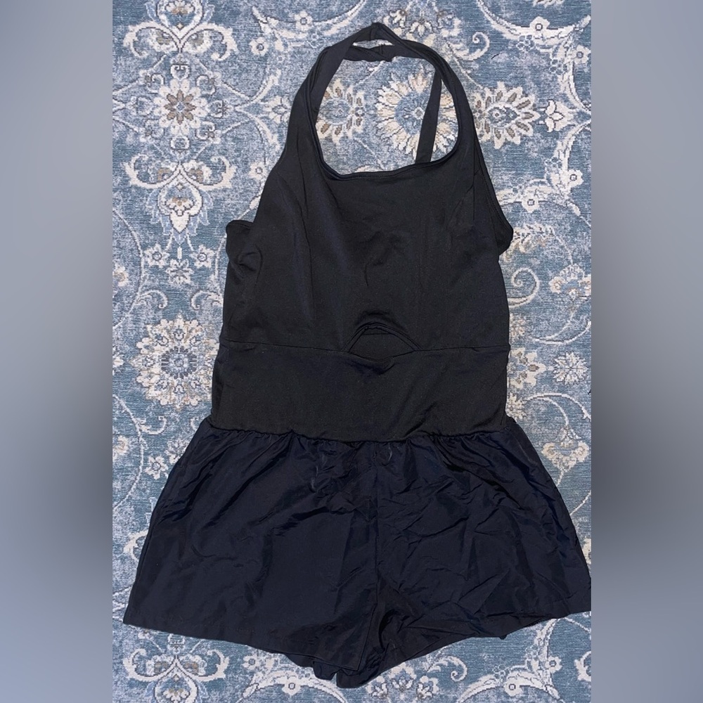 Black Sleeveless Romper